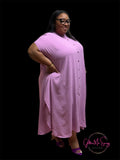 Sassy Button Down Maxi Dress
