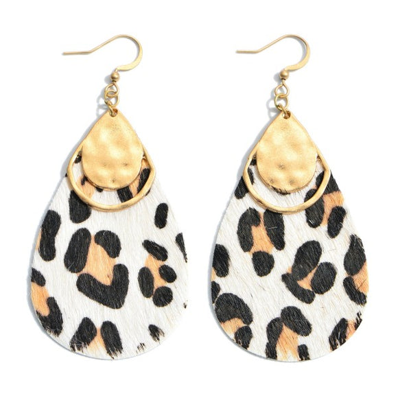 Gold Leopard Earrings